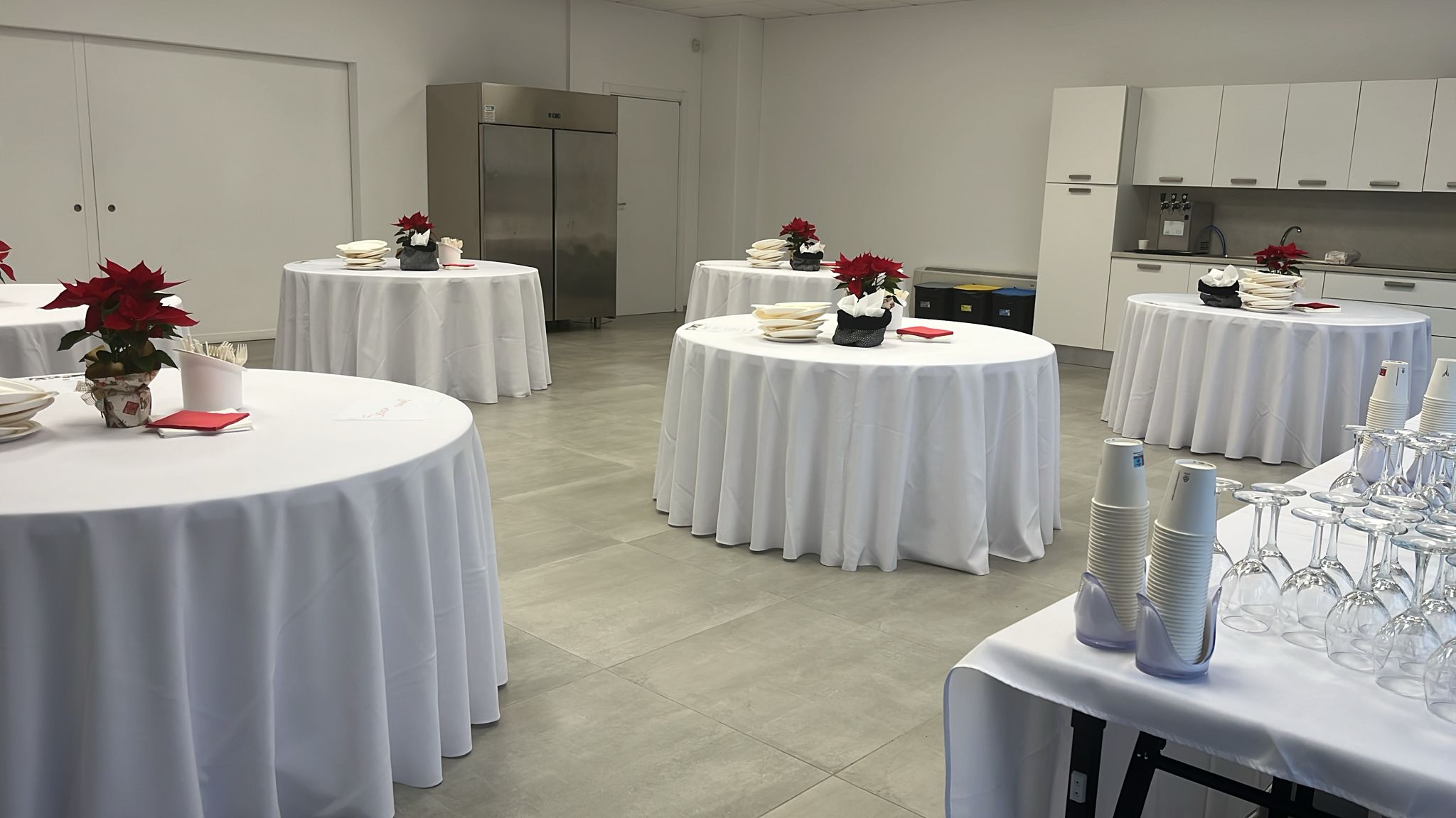 Preparazione tavoli